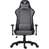 Sense7 Gamingstuhl Spellcaster FUKU Stoff Grau - Ergonomischer Bürostuhl Schreibtischstuhl Chefsessel bis 150kg Wippfunktion Rollen für Hartboden