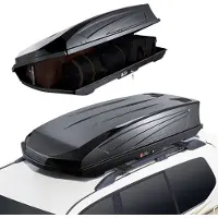 Vevor Auto Dachbox Dachkoffer Aufbewahrungsbox 562 L, ABS-Hartschalen Dachgepäckträger Aufbewahrungsbox mit beidseitiger Öffnung, wasserdichte Gepäckaufbewahrungsbox für Autos, Kombi, SUVs