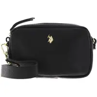 U.S. POLO ASSN. Leder Umhängetasche Arlington Crossbody Black schwarz