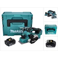 Makita DKP 181 T1J Akku Hobel Falzhobel 82 mm 18 V Brushless + 1x Akku 5,0 Ah + Makpac - ohne Ladegerät