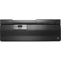 Contour Design Design SliderMouse Pro Extended Handballenauflage aus veganem Leder, Wireless, Optisch, RF Wireless + Bluetooth + USB Type-A, 2800 DPI, Schwarz