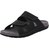 Rohde Herren Pantoletten Clogs Leder Rodigo-H 5914, Größe:41 EU, Farbe:Schwarz