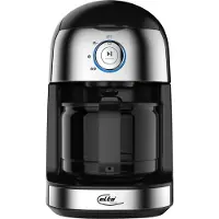 Elta KM-500G Filterkaffeemaschine, Glaskanne, 4 Tassen, Aromawahl, Integriertes Mahlwerk