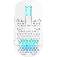Xtrfy M42 Wireless, kabellose ultraleichte Gaming-Maus, optimiert für E-Sports, 2.4 GHz Funk, RGB-Beleuchtung, modulares Gehäuse (2 Größen inkl.), wiederaufladbar, weiß