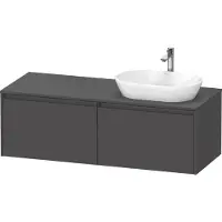 Duravit Ketho.2 Wastafelonderkast 140x55x45,9 cm Mat Grafiet
