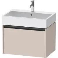 Duravit Ketho.2 Wastafelonderkast 68,4x46x44 cm Mat Taupe