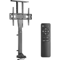 Macleans Elektrisch höhenverstellbare TV Halterung zum Einbau 37-65" Fehrseher Lift mit Fernbedienung max 50kg max VESA 600x400
