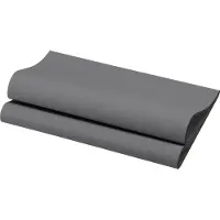 Duni Bio-Dunisoft-Servietten 40 x 40 cm 1/4 Falz Granite Grey