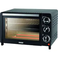 Unold 68875 OFEN Allround, 1.200 W, 18 L Volumen, 4 Edelstahl-Heizelemente, mit doppelverglaster Tür, 1200 W, Schwarz