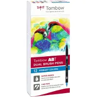 Tombow ABT Dual Brush Stift 12er-Set Primary