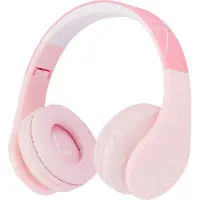 PowerLocus Kinder Kopfhörer P1 Rosa kabellos mit Mikrofon Bluetooth 5.0 15h Akku