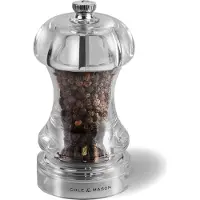 Cole & Mason Capstan 115, Pfeffermühle, 115 ml, Transparent, Acryl, Kohlenstoffstahl, Pfeffer