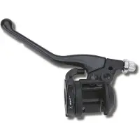 Domino Kupplungshebel komplett + Starter schwarz passend für Peugeot XP6/Malagutti 50 RST