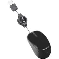 Targus Compact Blue Trace Mouse, Beidhändig, Blue Trace, USB Typ-A, 1000 DPI, Schwarz
