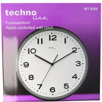 Technoline WT 8500, Wand, Rund, Schwarz, Kunststoff, Akku, LR06