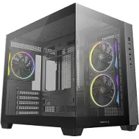 DeepCool CG330 3F WH, Tower, PC, Weiß, ITX, micro ATX, Acrylnitril-Butadien-Styrol (ABS), SPCC, Gehärtetes Glas, 16,4 cm