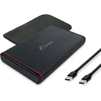 Fantec 225U3-6G, externes 2.5"-SATA-Gehäuse, USB 3.2, Aluminium, schwarz