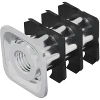 vidaXL Gewinderohr Einsatz 12 pcs Schwarz und Silber Verzinkter Stahl