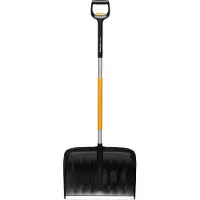 Fiskars X-series Teleskop-Schneeräumer (schwarz/gelb, 53cm)