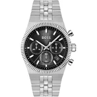 BOSS Herren Candor Prime Chronograph Schwarze Armbanduhr 1514307