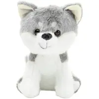 Leantoys Lean Plüsch Maskottchen Huggable Wolf Weiß Grau 20Cm