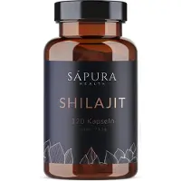 Sapura Shilajit Kapseln | Hochdosiert 500mg Reich an Fulvinsäure & Huminsäure 120 71,5 g Weichkapseln
