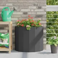 Prolenta Maison Exclusive - Pflanzkübel Schwarz 60 x 30 x 50 cm Stahl