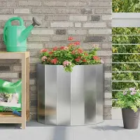 Prolenta Maison Exclusive - Pflanzkübel Silber 60 x 30 x 50 cm Verzinkter Stahl
