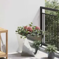 Prolenta Maison Exclusive - Pflanzkübel Silber 40 x 40 x 40 cm Verzinkter Stahl