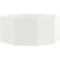Syfax Pflanzkübel Weiß 90 x 90 x 35 cm Stahl