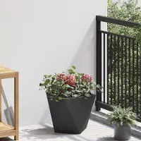Prolenta Maison Exclusive - Pflanzkübel Schwarz 30 x 30 x 30 cm Stahl