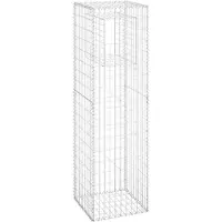 Syfax Gabionensäule 50x50x180 cm Eisen