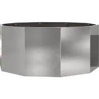 Syfax Pflanzkübel Silber 120 x 120 x 50 cm Edelstahl