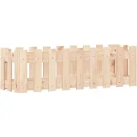 vidaXL Hochbeet Lattenzaun-Design 100x30x30 cm Massivholz Kiefer
