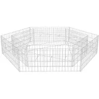 Syfax Sechseckiges Gabionen-Hochbeet 200x173x40 cm