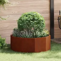 Prolenta Maison Exclusive - Pflanzkübel Rostig 90 x 90 x 35 cm Wetterfeststahl