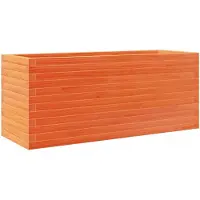 vidaXL "WINTER SALE"Pflanzkübel - Blumenkasten - Wachsbraun 110x40x45,5 cm Massivholz Kiefer - Beete Einfacher Aufbau NEU8552313