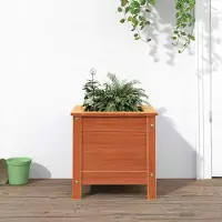 vidaXL "Schlussverkauf" Garten-Pflanzgefäß - 1 pc - Hochbeet/Gartenbeet - Wachsbraun 40x40x39 cm C13629