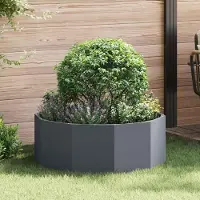 Prolenta Maison Exclusive - Pflanzkübel Anthrazit 90 x 90 x 35 cm Stahl