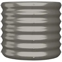 vidaXL "im Sonderangebot"Pflanzkübel/Garten-Hochbeet - CLORIS - Pflanzkasten - Verzinkter Stahl 40x40x36 cm Grau - DEMöbel7818076