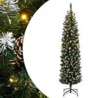 Prolenta Maison Exclusive - Künstlicher Weihnachtsbaum Schlank 300 LEDs 180 cm