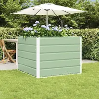 Prolenta Maison Exclusive - Pflanzkübel Pastellgrün 100 x 100 x 75 cm Stahl