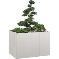 vidaXL "2026 Promotion" Hochbeet - Pflanzkübel - 120x80x80 cm - Edelstahl - Beete CC32195