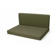 Setgarden Flat Set Palettenkissen 120x50x10cm Sitzkissen + Rückenkissen 120x50x10cm 1tlg Grün