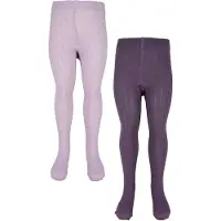Minymo Strumpfhosen - 2er-Pack - Rib - Sehr Grape - - 56/62 - Strumpfhosen