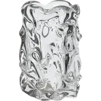 Ferm Living Virelle Vase, Höhe 18 cm, Glas, handgemacht - , Virelle, Transparent, für Esszimmer, Glas, Design
