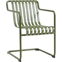 HAY - Palissade Cantilever Dining Armlehnenstuhl, olive