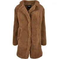 Urban Classics Ladies - OVERSIZED SHERPA Mantel braun - M