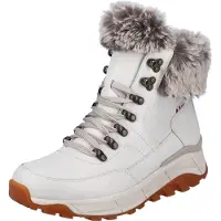 Rieker Schnür-,Zug-u.Schnallenstiefel in weiss/weiss kombi, Gr. 36
