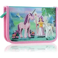 Astra Federmäppchen Federmappe Federtasche PLAYMOBIL , Fairies Fee Zauberin Rosa Hellblau Mädchen